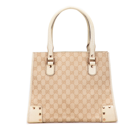 Pre-Loved Gucci GG Canvas Nailhead Tote - Picture 1 of 11